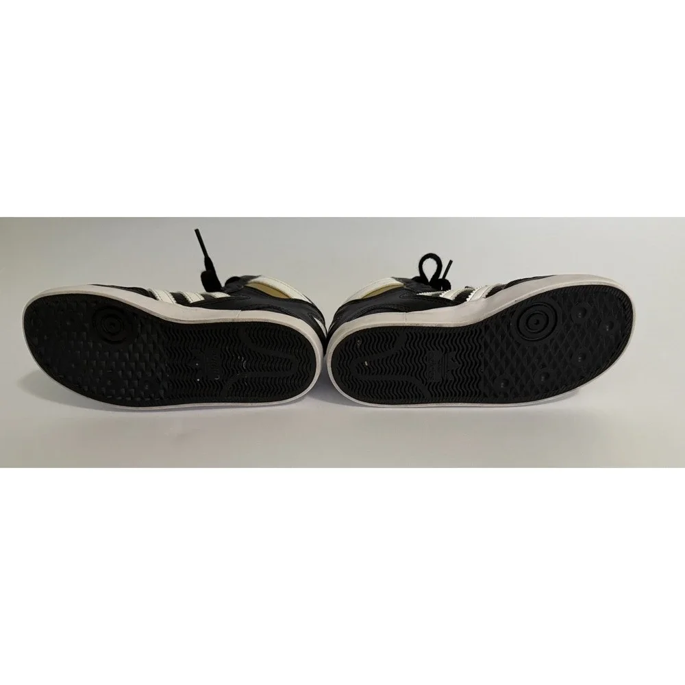 Adidas Hoops‎ Mid 2.0 Kids Black White Gold Sneakers Size 10K FV5738 Ortholite